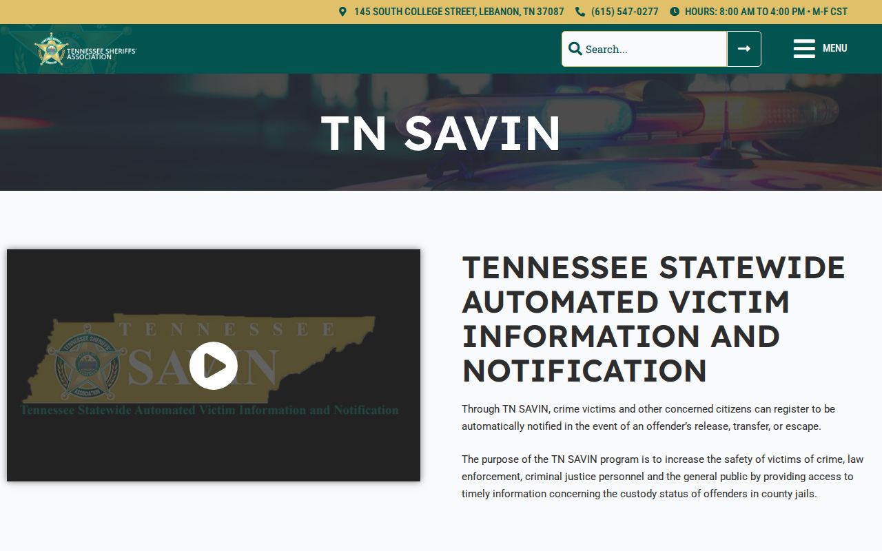 TN SAVIN McMinn County arrest custody alert information
